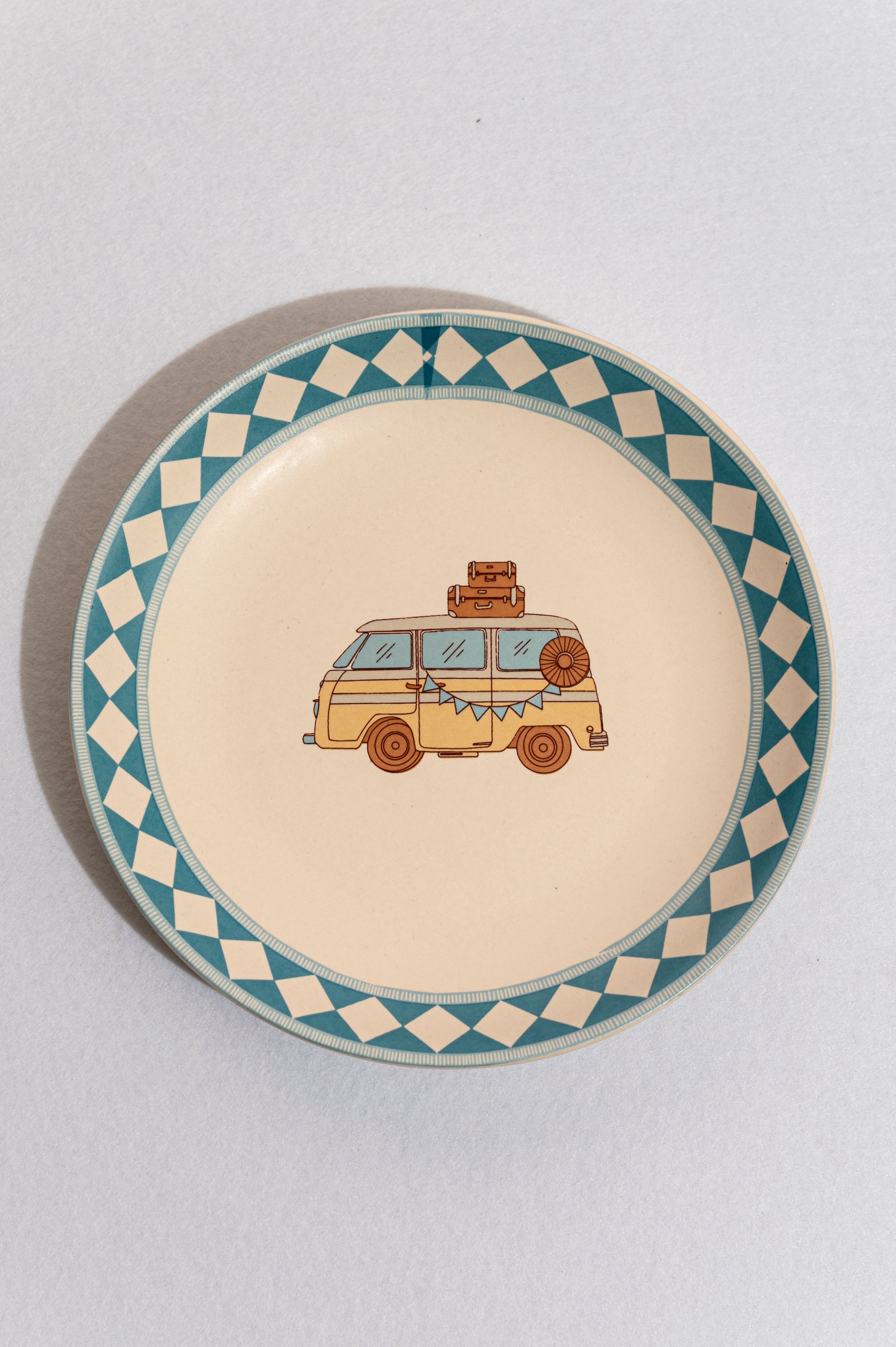 Azure Van Quarter Plate