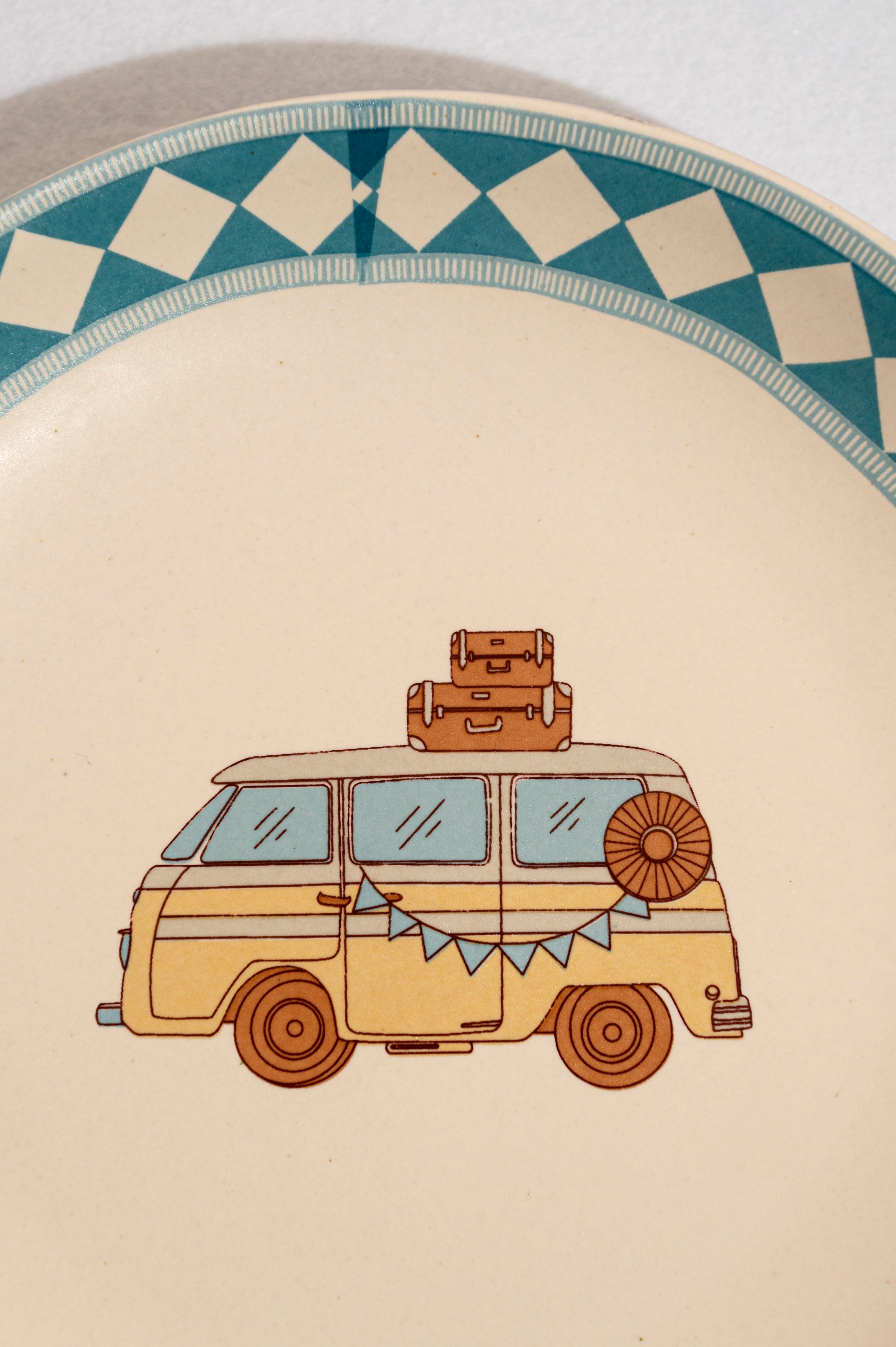 Azure Van Quarter Plate