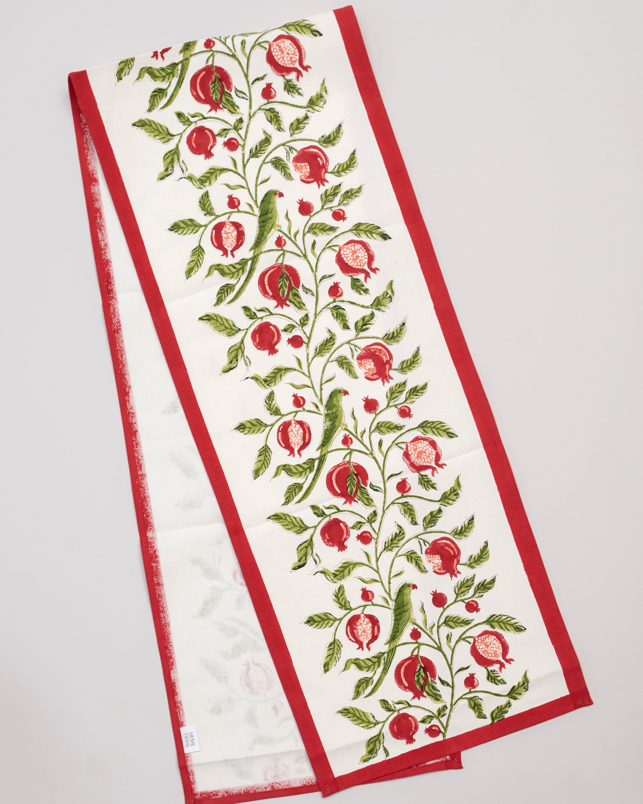 Parrots & Pomegranates Table Runner