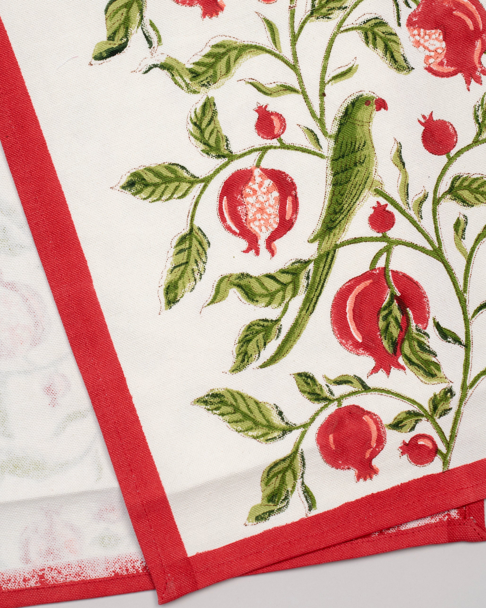 Parrots & Pomegranates Table Runner