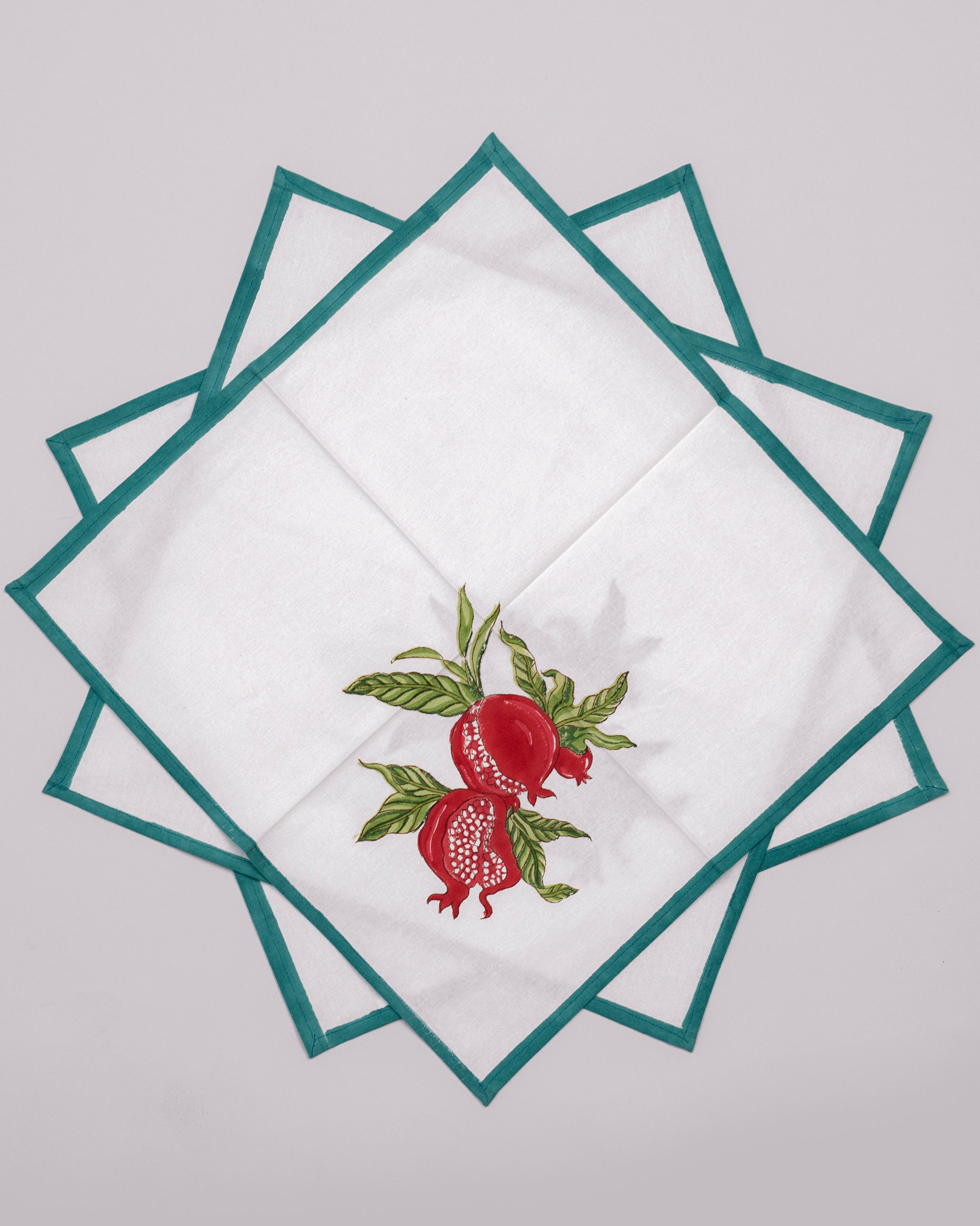 Blue Jaal Table Mat & Napkin - Set of 6