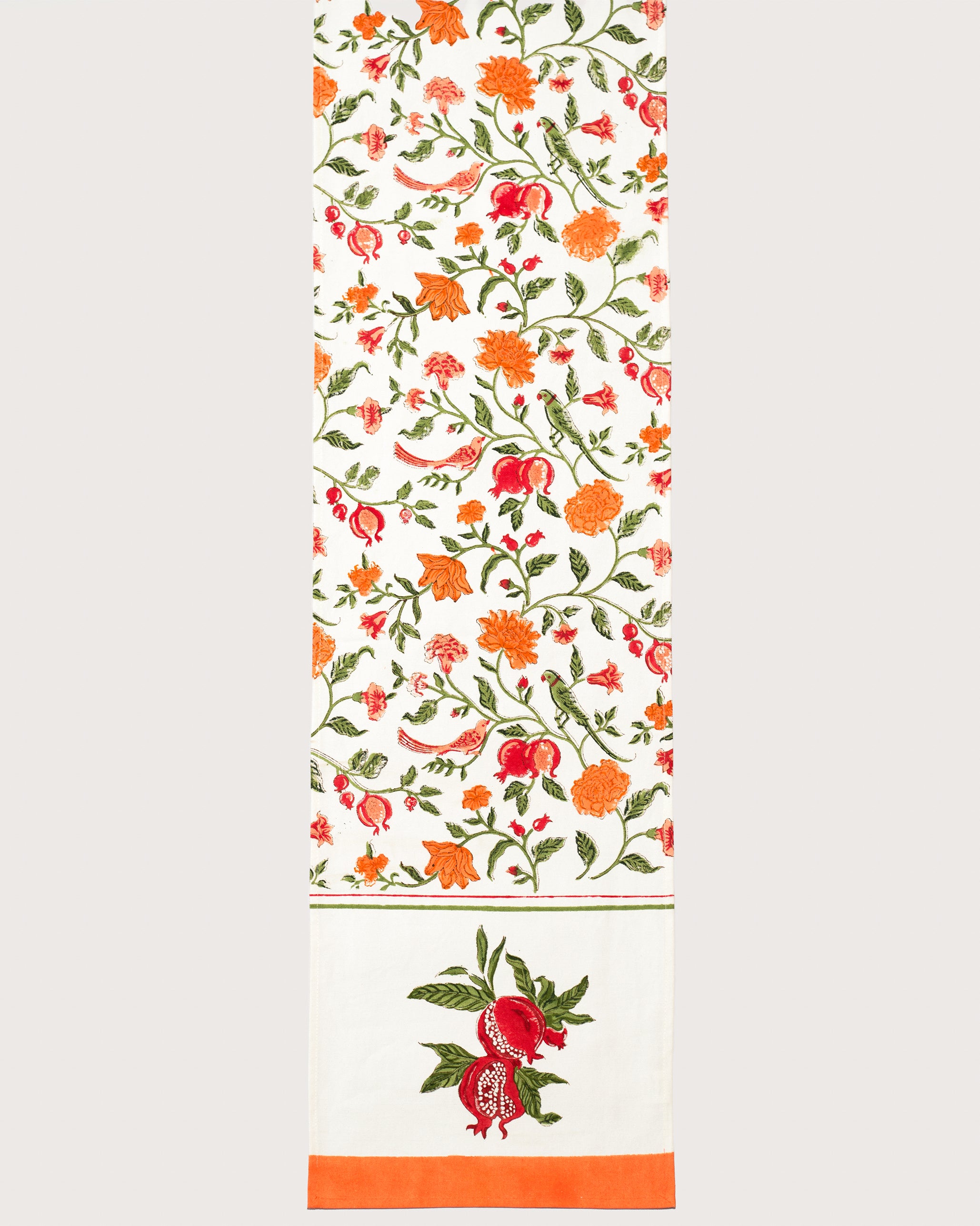 Orange Jaal Table Runner