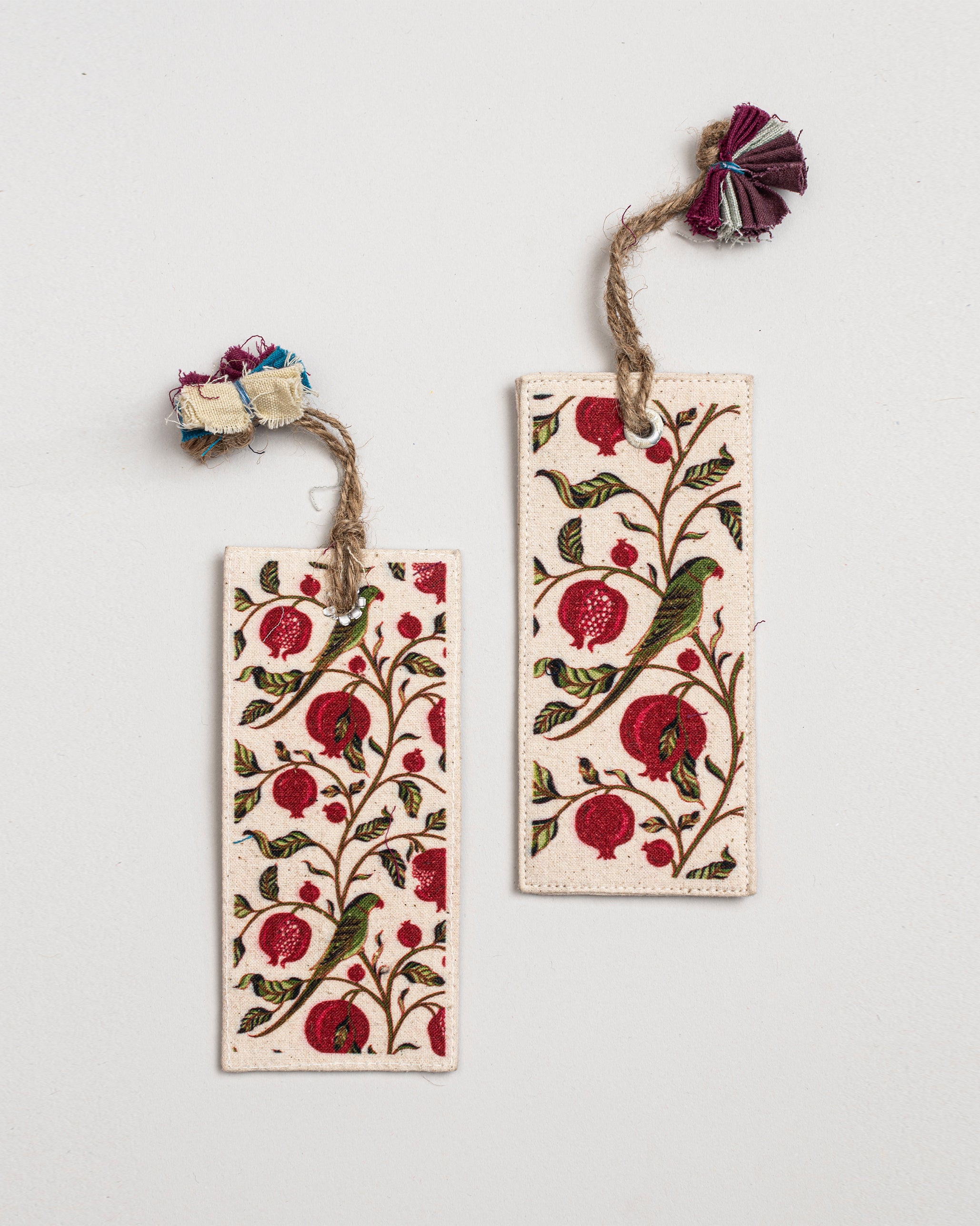 Parrots & Pomegranates Elegant Bookmark - Set of 5