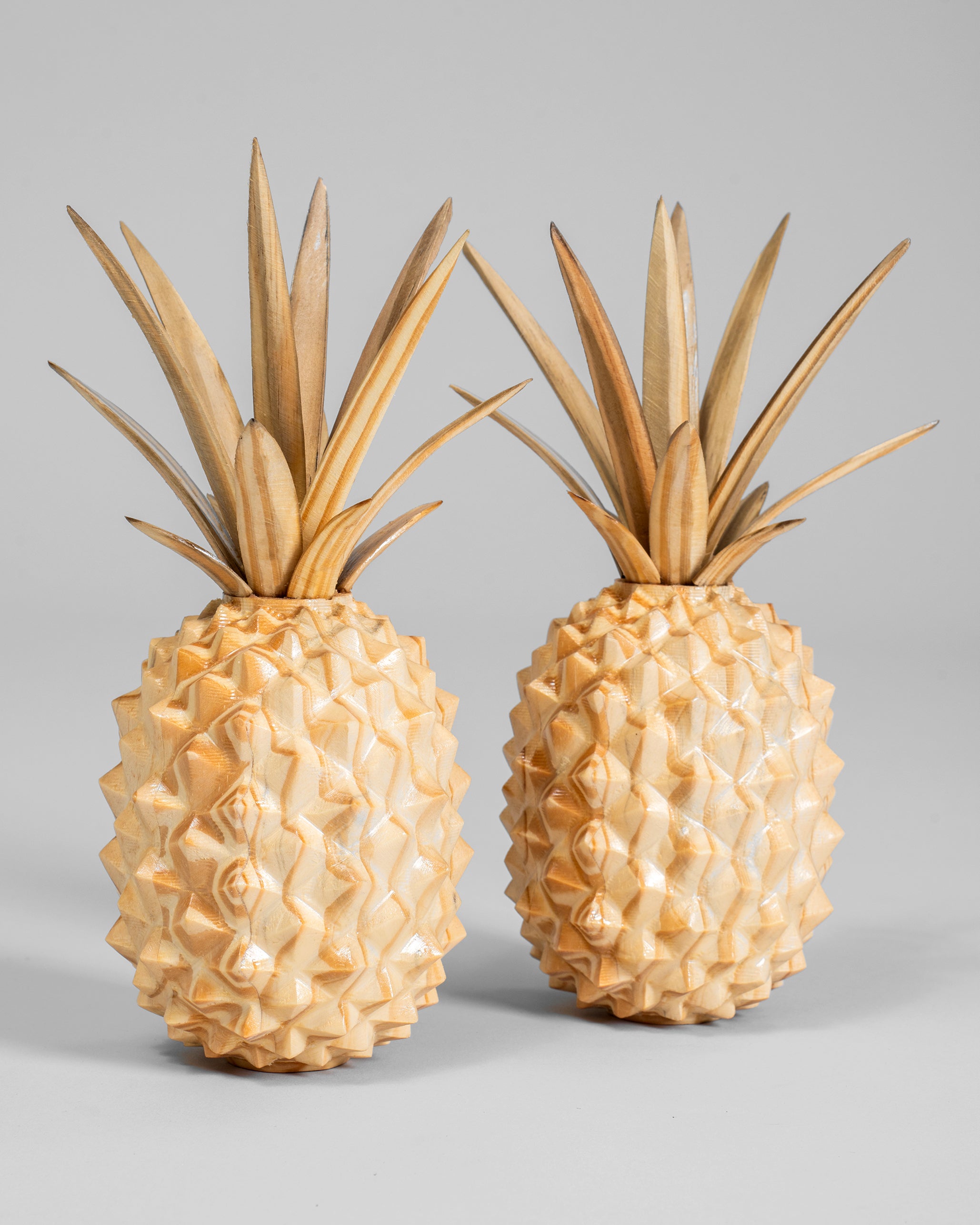 Wooden Pineapple (Set of 2)