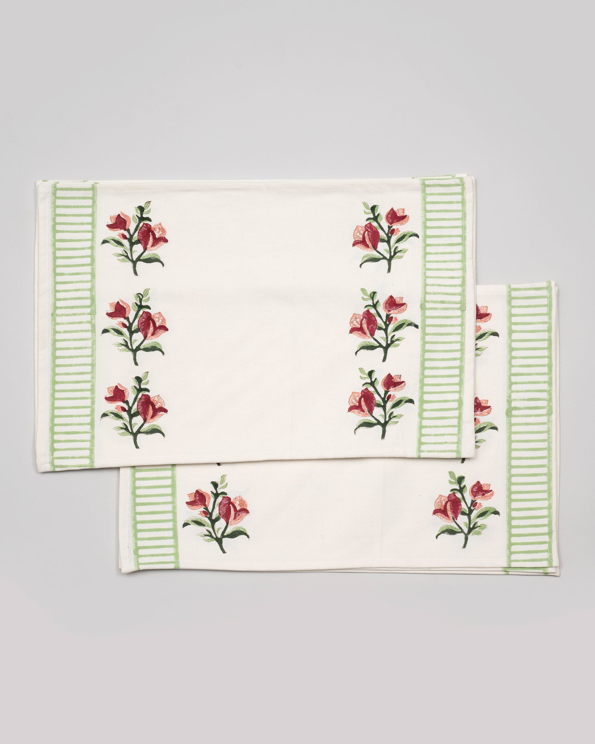 Bougainvillea Blooms Pink Table Mat & Napkin - Set of 6