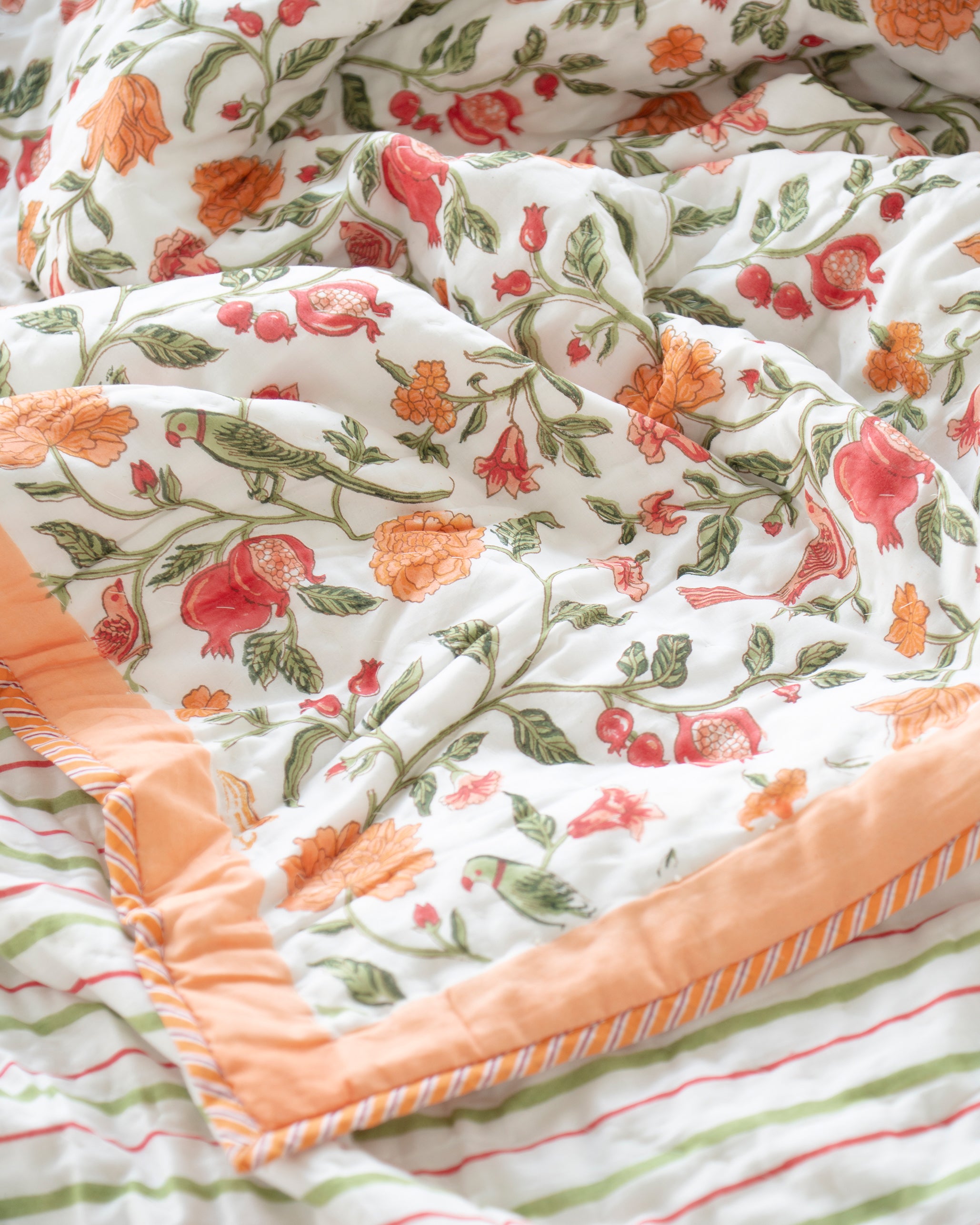 Orange Jaal Quilt