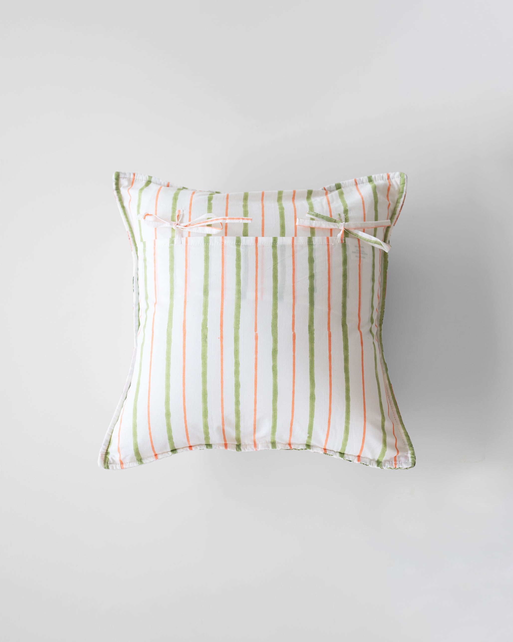 Orange Jaal Cushion Cover