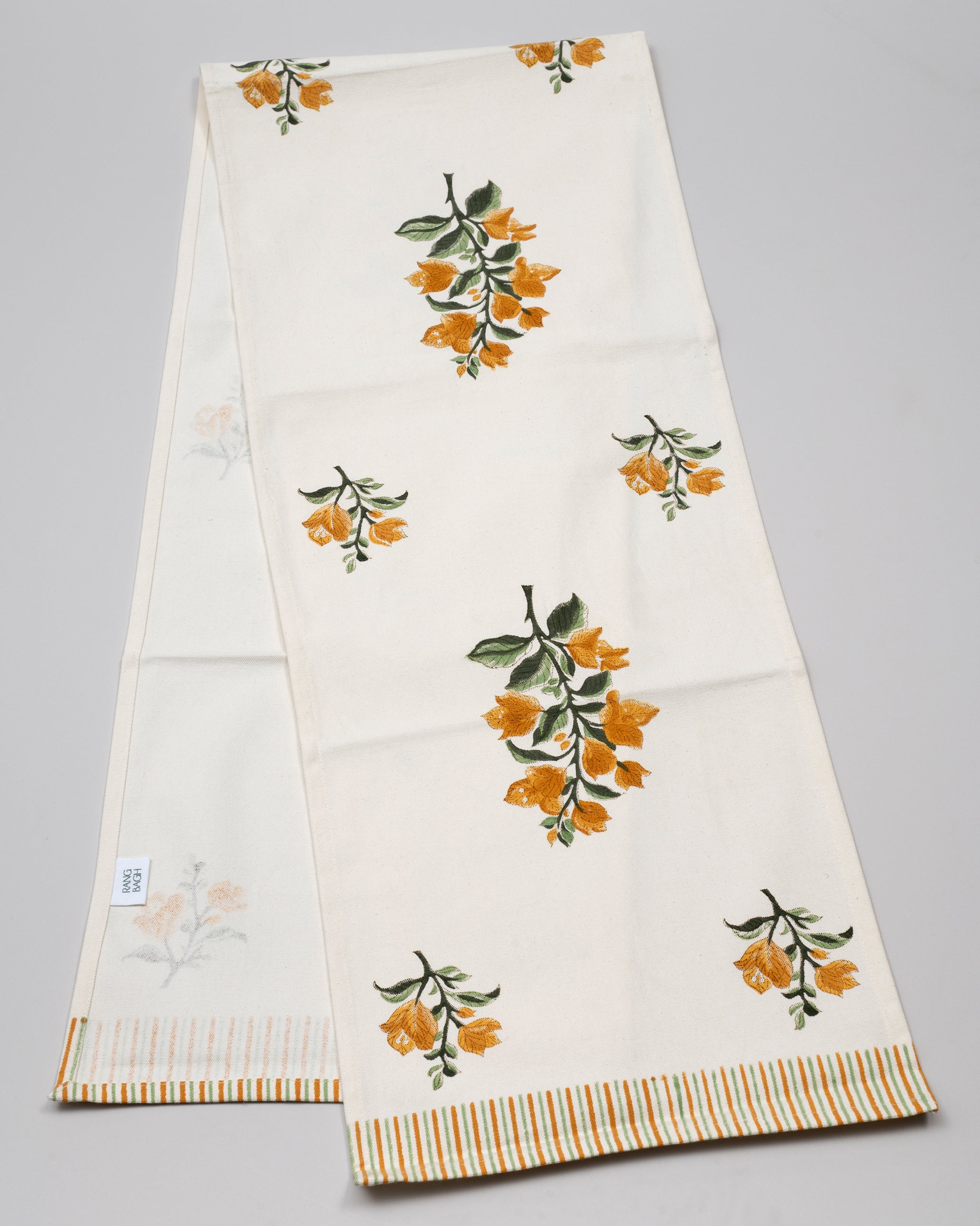 Bougainvillea Blooms Yellow Table Runner