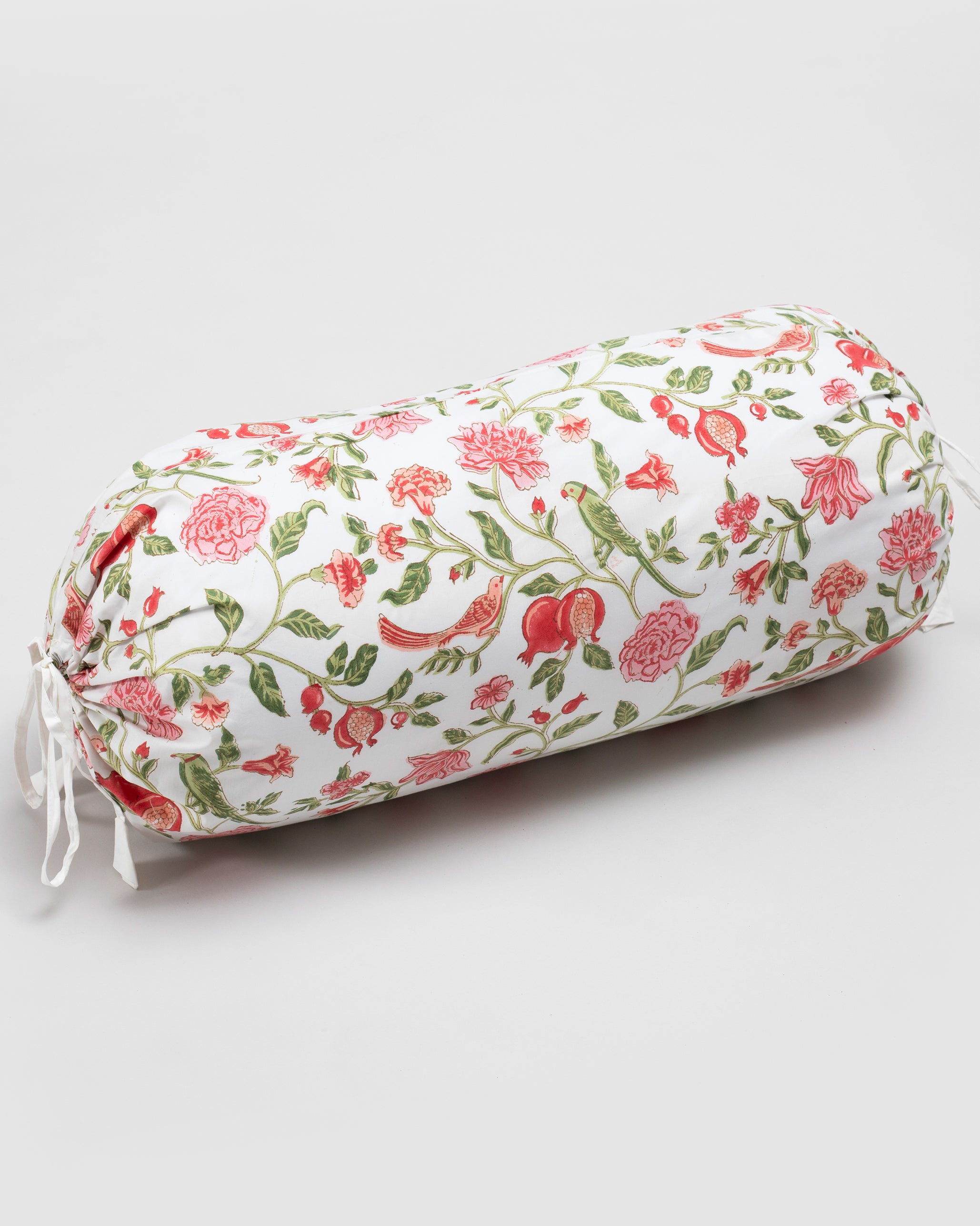 Pink Jaal Bolster Cover