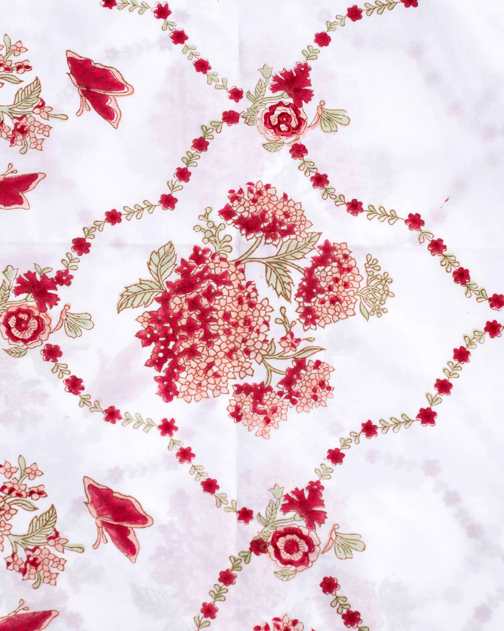 Whispering Hydrangea Pink Bedsheet