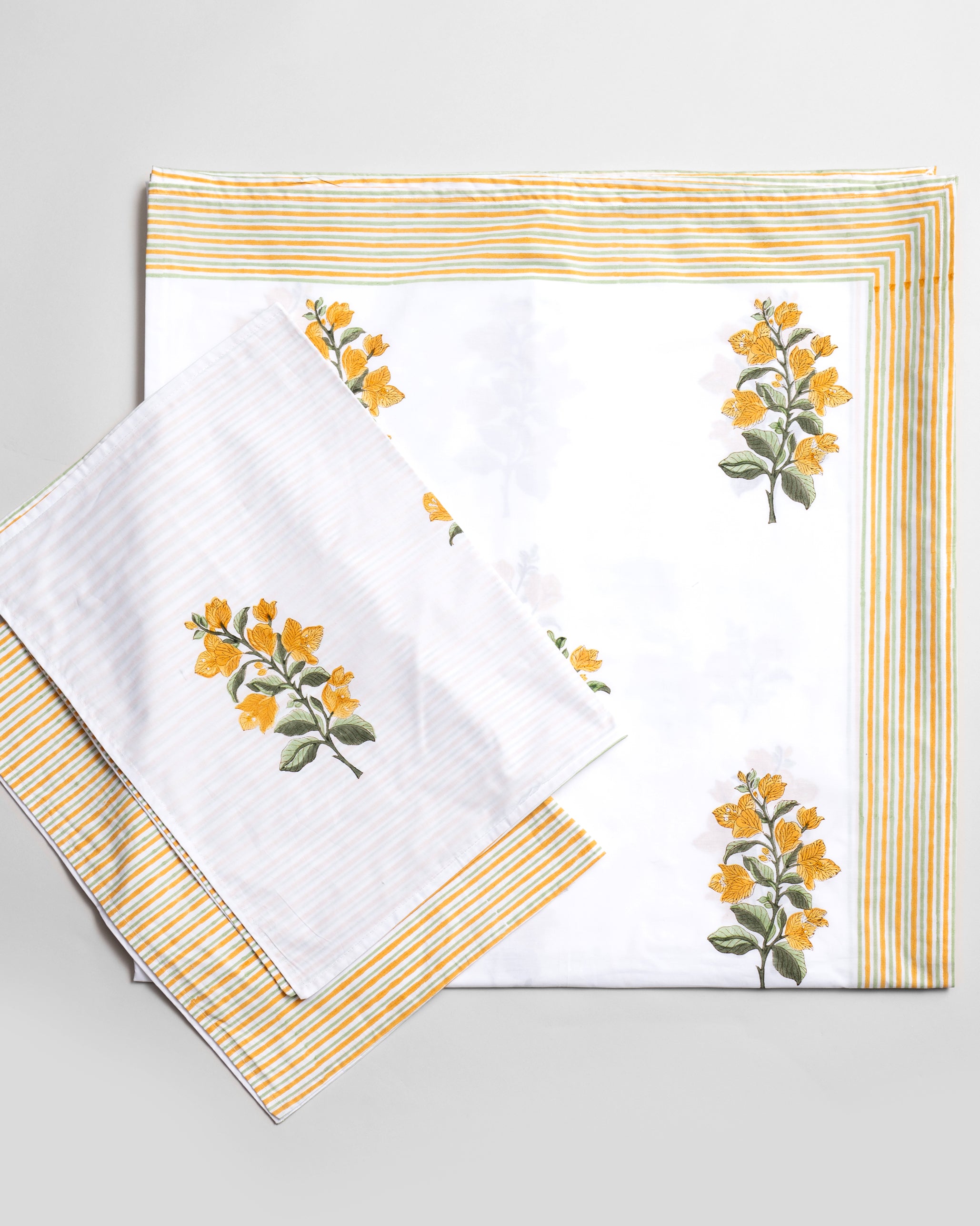 Bougainvillea Blooms Yellow Bedsheet