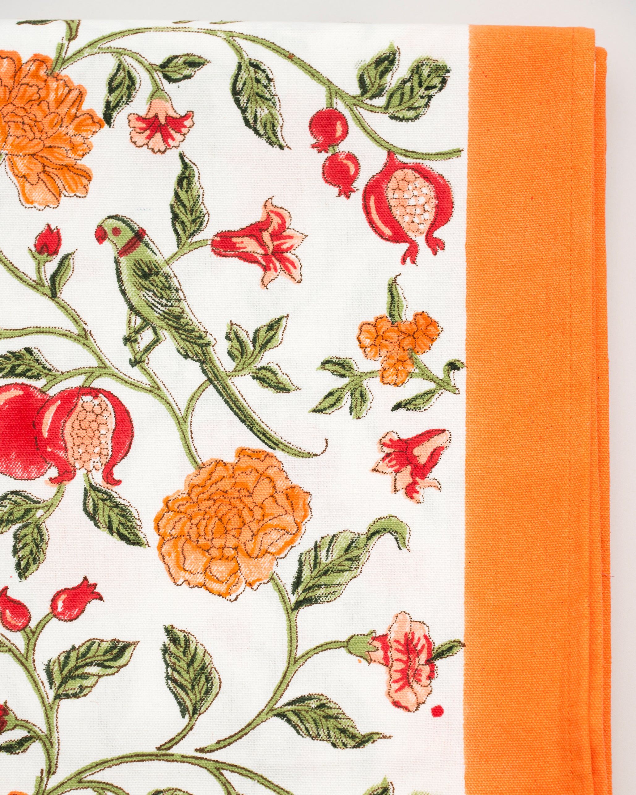 Orange Jaal Table Cloth