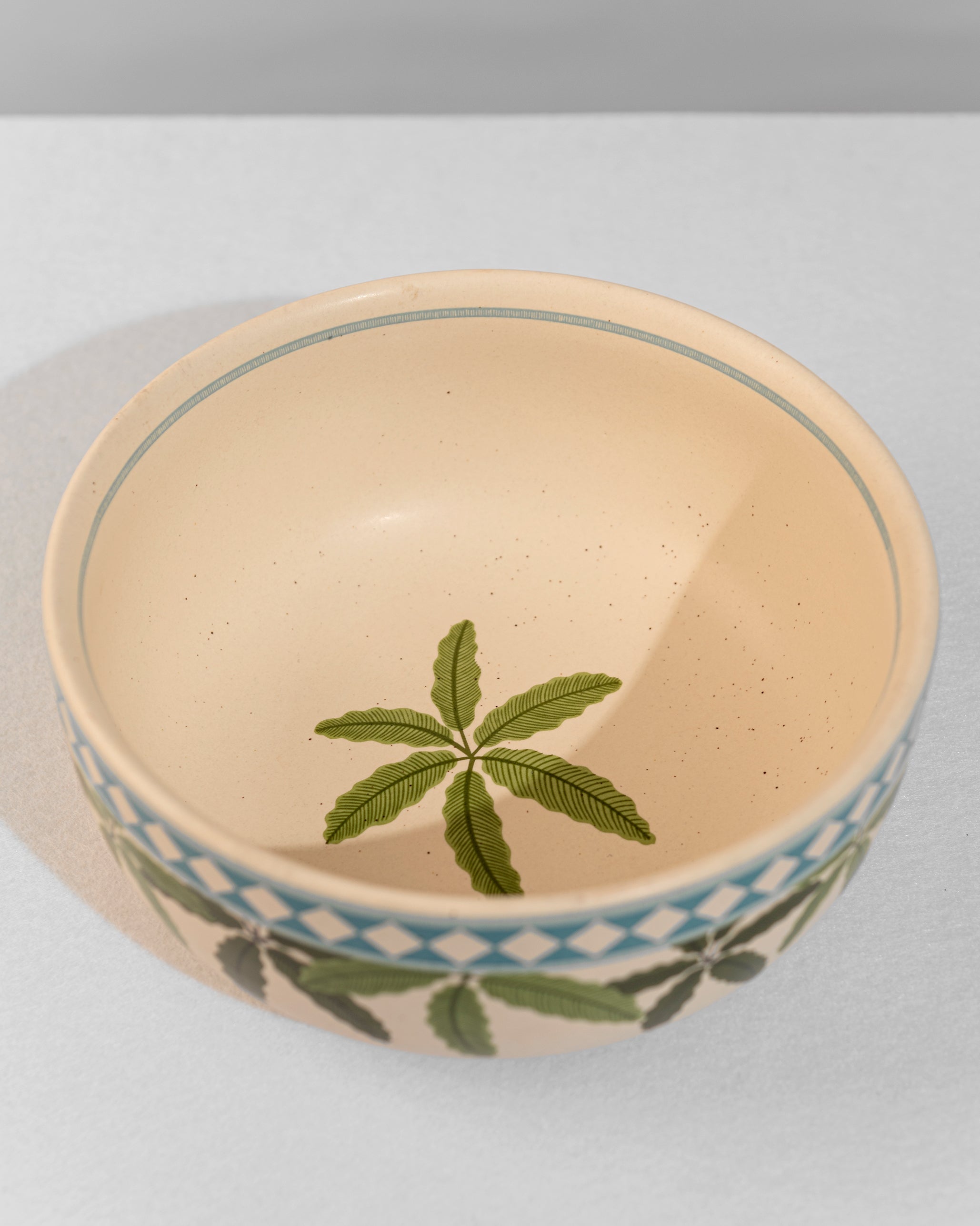 Azure Palm Oasis Serving Bowl