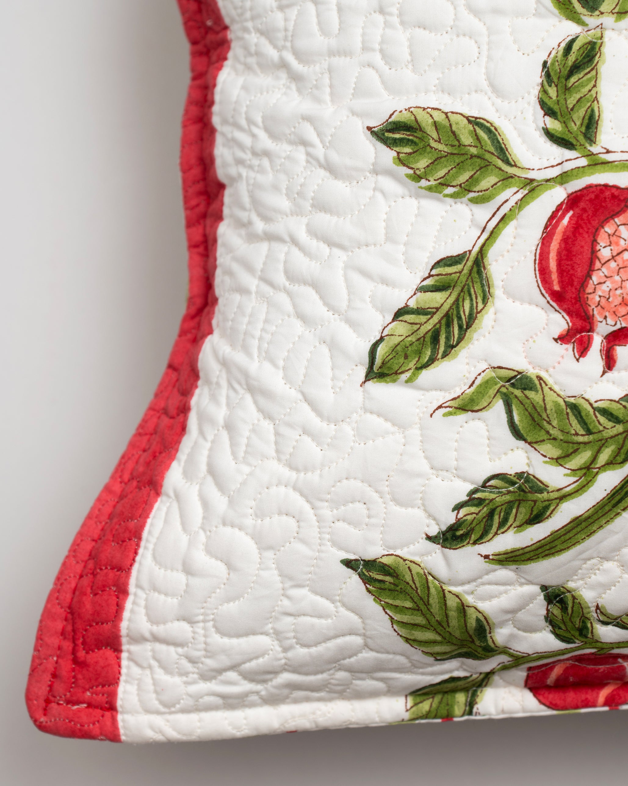 Parrots & Pomegranates Cushion Cover