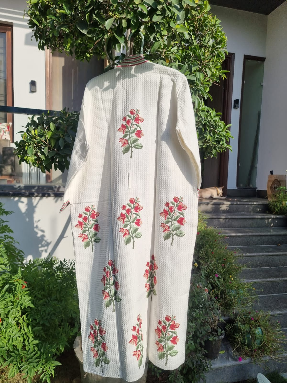 Bougainvillea Blooms Pink Bathrobe